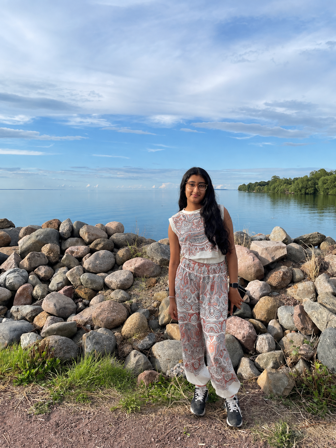 Golden hour by the water